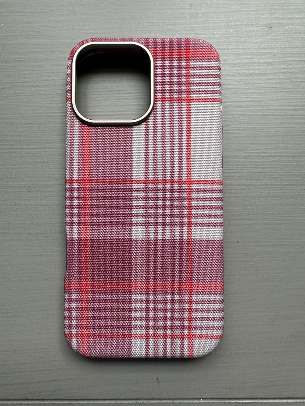 heyday Target Pink Plaid Fabric iPhone 16 Pro Max Phone Case